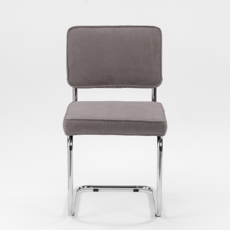 Bruut Ridge Rib stoel Antraciet