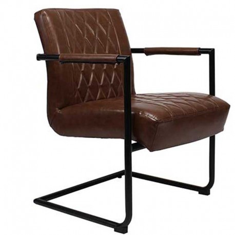 Kensington Industriële relax fauteuil bruin