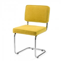 Bruut Ridge Rib stoel Geel