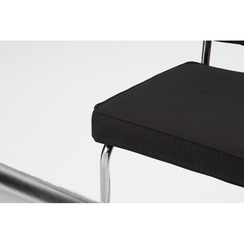 Bruut Ridge Rib stoel Zwart