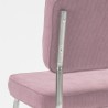 Bruut Ridge Rib stoel oud roze geborsteld RVS