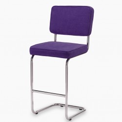 Bruut Ridge Rib barkruk paars RVS