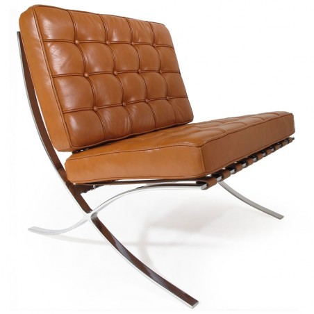 Barcelona Chair Rundleer Cocnac