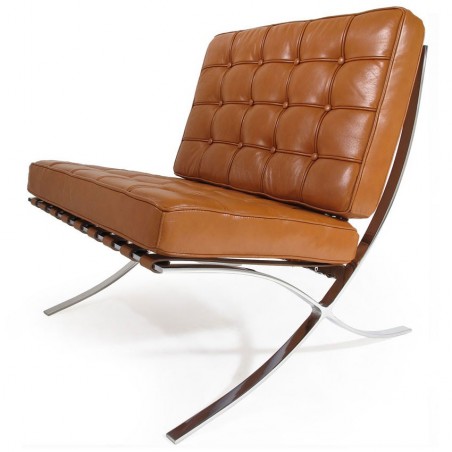 Barcelona Chair Rundleer Cocnac