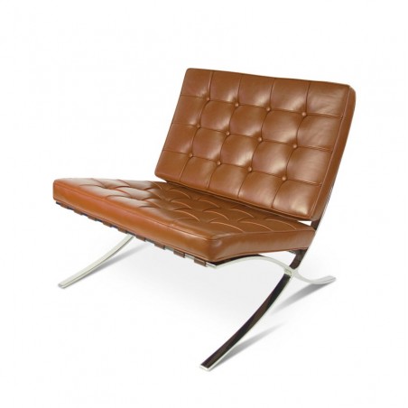 Barcelona Chair Rundleer Cocnac