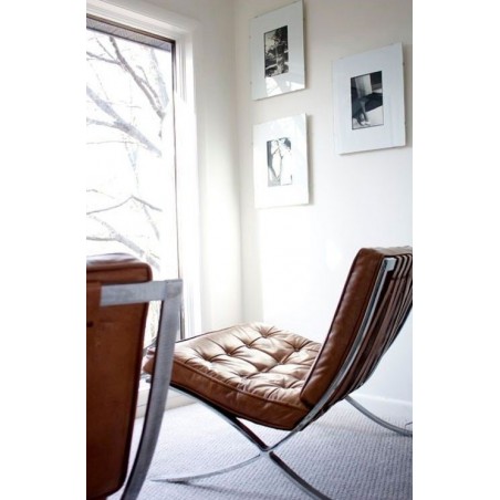 Barcelona Chair Rundleer Cocnac