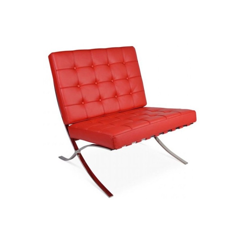 inhoud fotografie draad Barcelona Chair Rood - Premium tijdelijk in prijs verlaagd