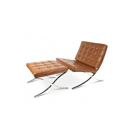 Barcelona Chair Set Cognac - Premium