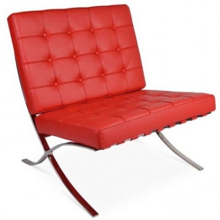 Barcelona Chair Set Rood - Premium