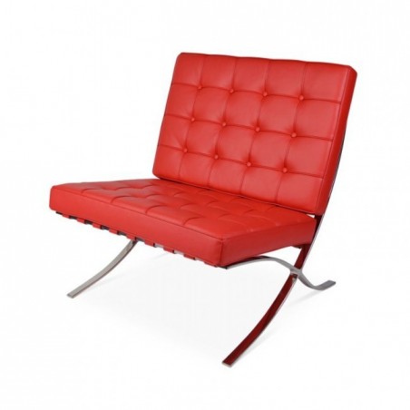 Barcelona Chair Set Rood - Premium